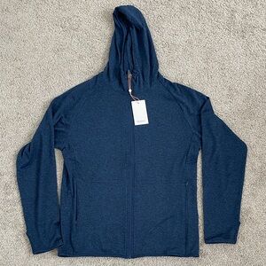 Quince Men’s Flow-knit Performance Zip-Up Hoodie NWT